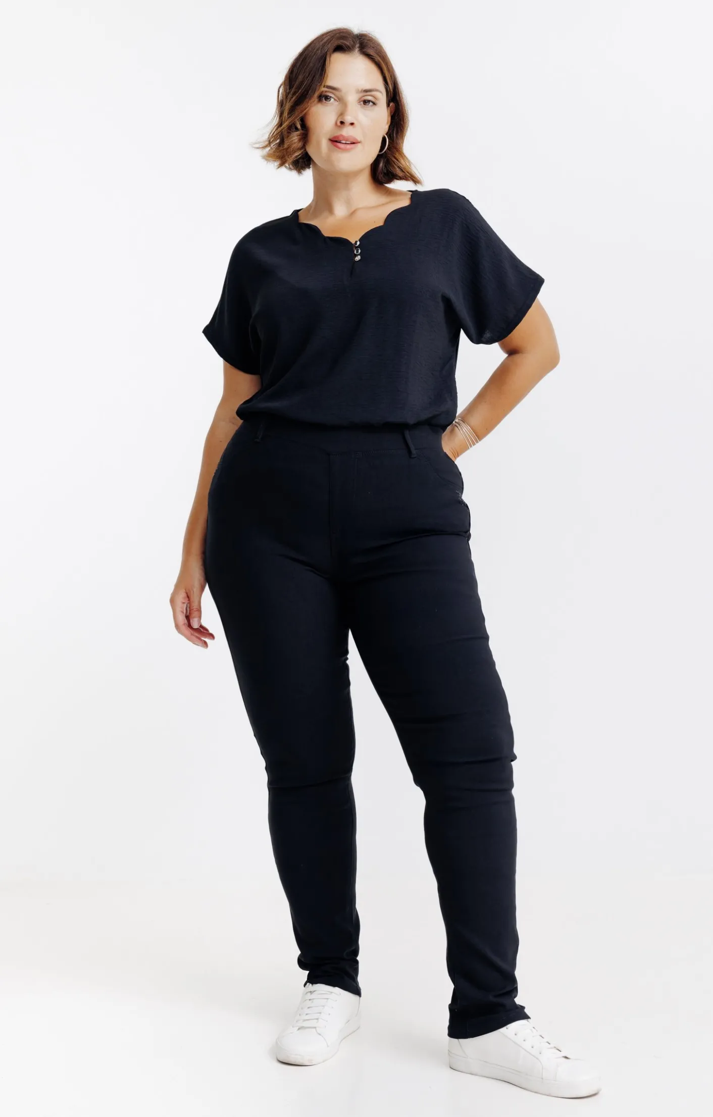 Toscane Boutique Tregging uni stretch| Pantalons