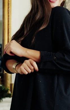 Toscane Boutique Tunique unie avec strass| Chemisiers & Tuniques