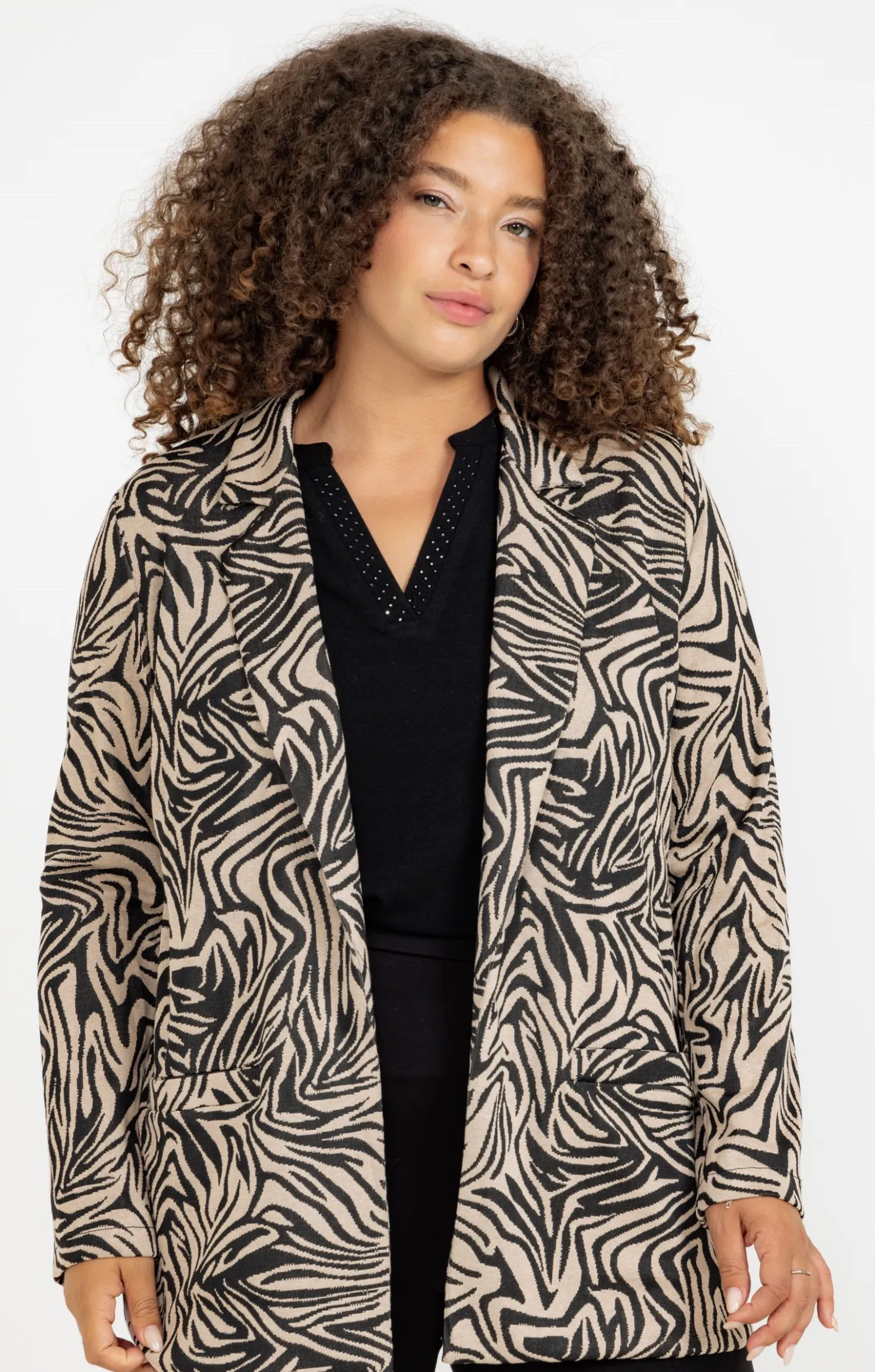 Toscane Boutique Veste de tailleur zébrée| Vestes
