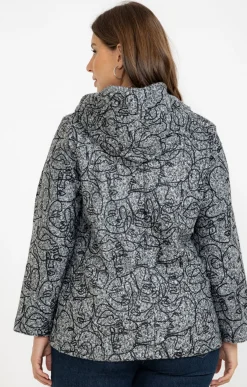 Toscane Boutique Veste imprimée en bouclette| Vestes