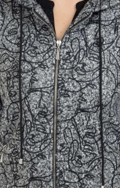 Toscane Boutique Veste imprimée en bouclette| Vestes